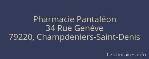 Pharmacie Pantaléon