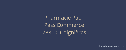 Pharmacie Pao