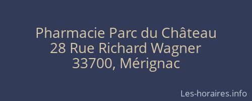 Pharmacie Parc du Château