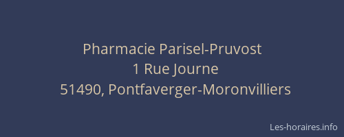 Pharmacie Parisel-Pruvost