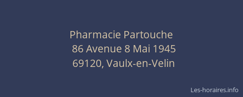 Pharmacie Partouche
