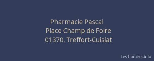 Pharmacie Pascal