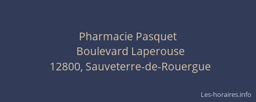 Pharmacie Pasquet