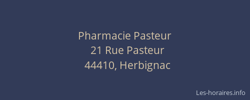 Pharmacie Pasteur