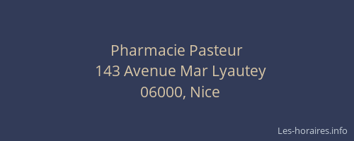 Pharmacie Pasteur
