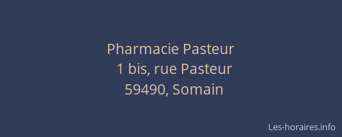 Pharmacie Pasteur