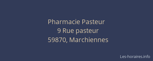 Pharmacie Pasteur