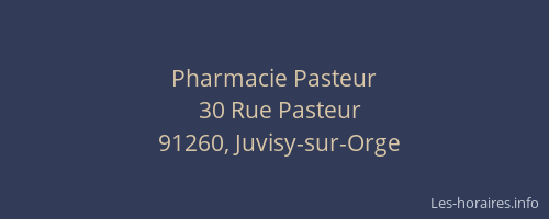 Pharmacie Pasteur