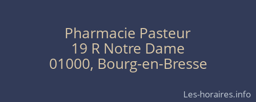 Pharmacie Pasteur