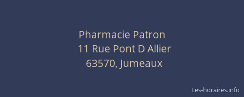 Pharmacie Patron