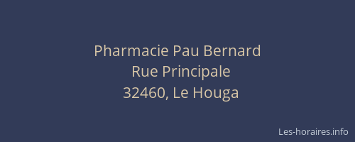 Pharmacie Pau Bernard