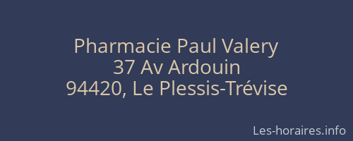 Pharmacie Paul Valery