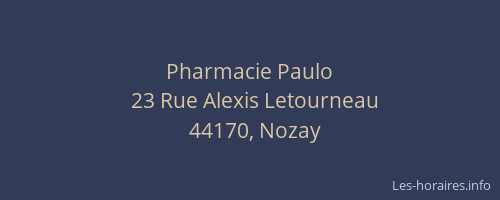 Pharmacie Paulo
