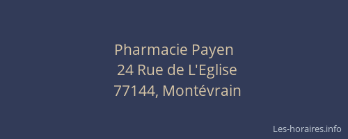 Pharmacie Payen
