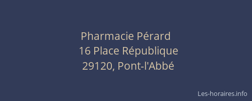 Pharmacie Pérard