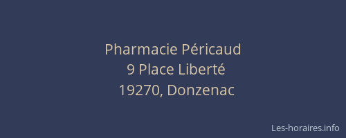 Pharmacie P&eacute;ricaud