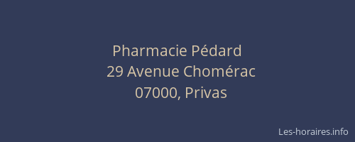 Pharmacie Pédard