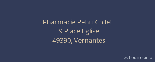 Pharmacie Pehu-Collet