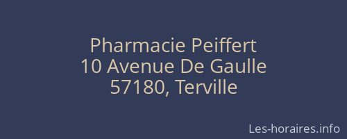Pharmacie Peiffert