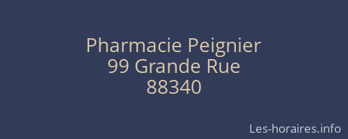 Pharmacie Peignier