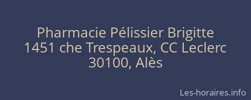 Pharmacie Pélissier Brigitte