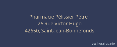 Pharmacie Pélissier Pètre
