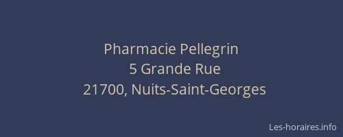 Pharmacie Pellegrin