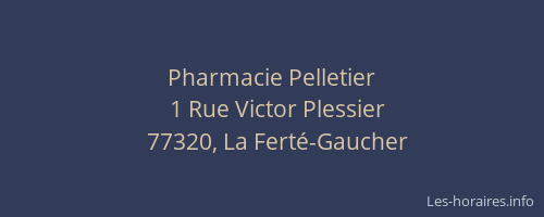 Pharmacie Pelletier