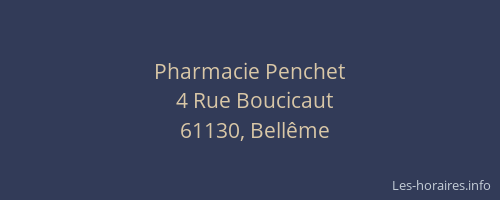 Pharmacie Penchet