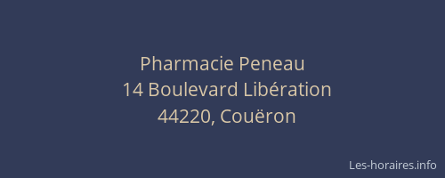 Pharmacie Peneau