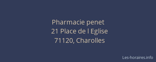 Pharmacie penet