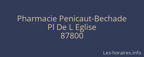 Pharmacie Penicaut-Bechade