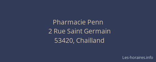 Pharmacie Penn