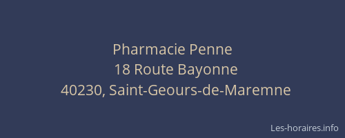 Pharmacie Penne
