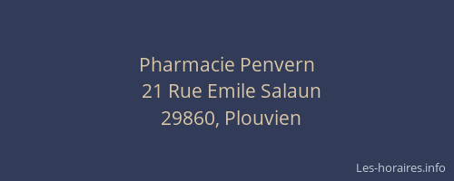 Pharmacie Penvern