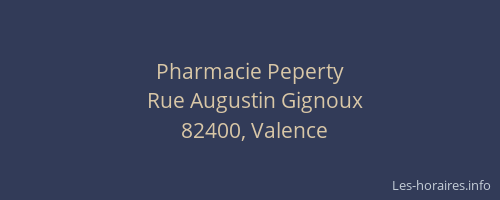 Pharmacie Peperty