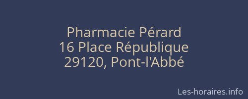 Pharmacie Pérard
