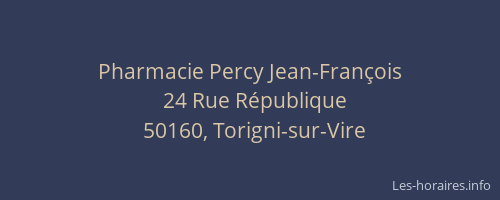 Pharmacie Percy Jean-François