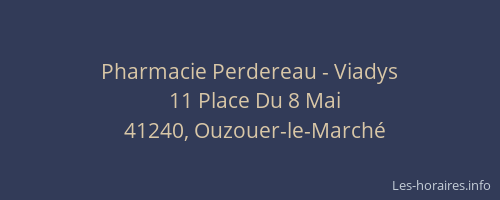 Pharmacie Perdereau - Viadys
