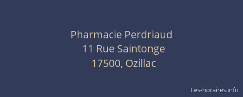 Pharmacie Perdriaud