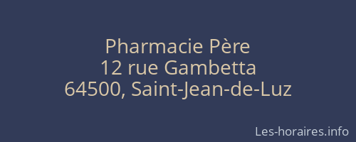 Pharmacie Père