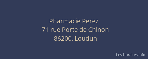Pharmacie Perez