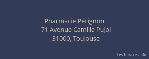 Pharmacie Pérignon