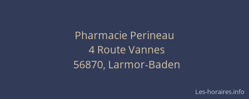 Pharmacie Perineau