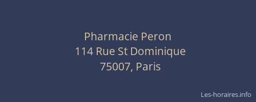 Pharmacie Peron