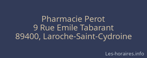 Pharmacie Perot