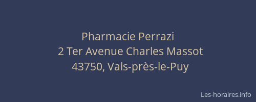 Pharmacie Perrazi