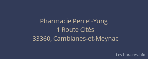 Pharmacie Perret-Yung
