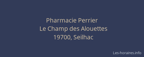 Pharmacie Perrier