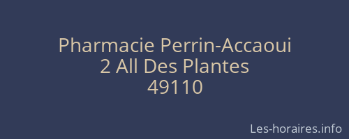 Pharmacie Perrin-Accaoui
